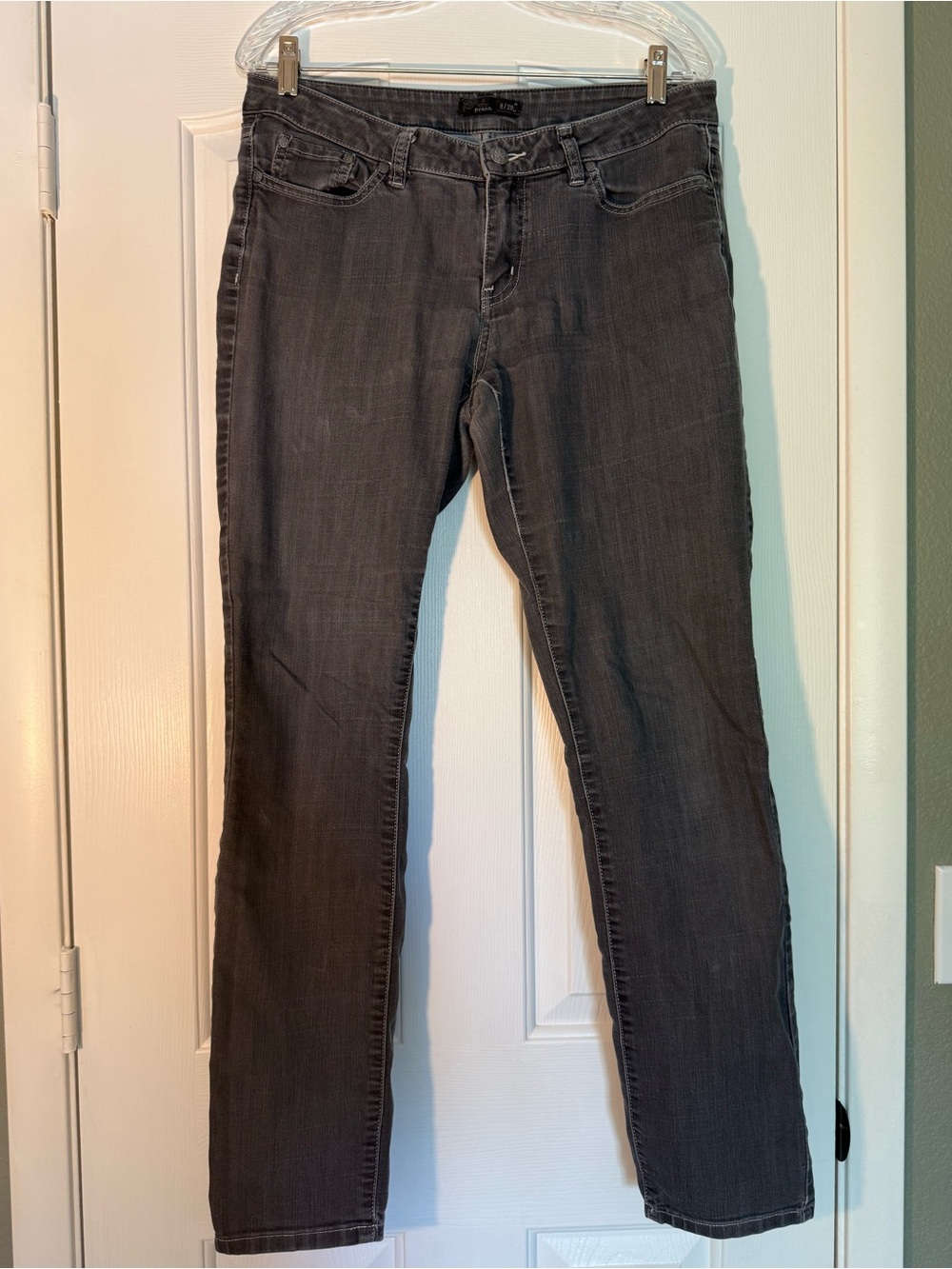 Women’s Prana Gray Straight-Leg Jeans, size 8/29